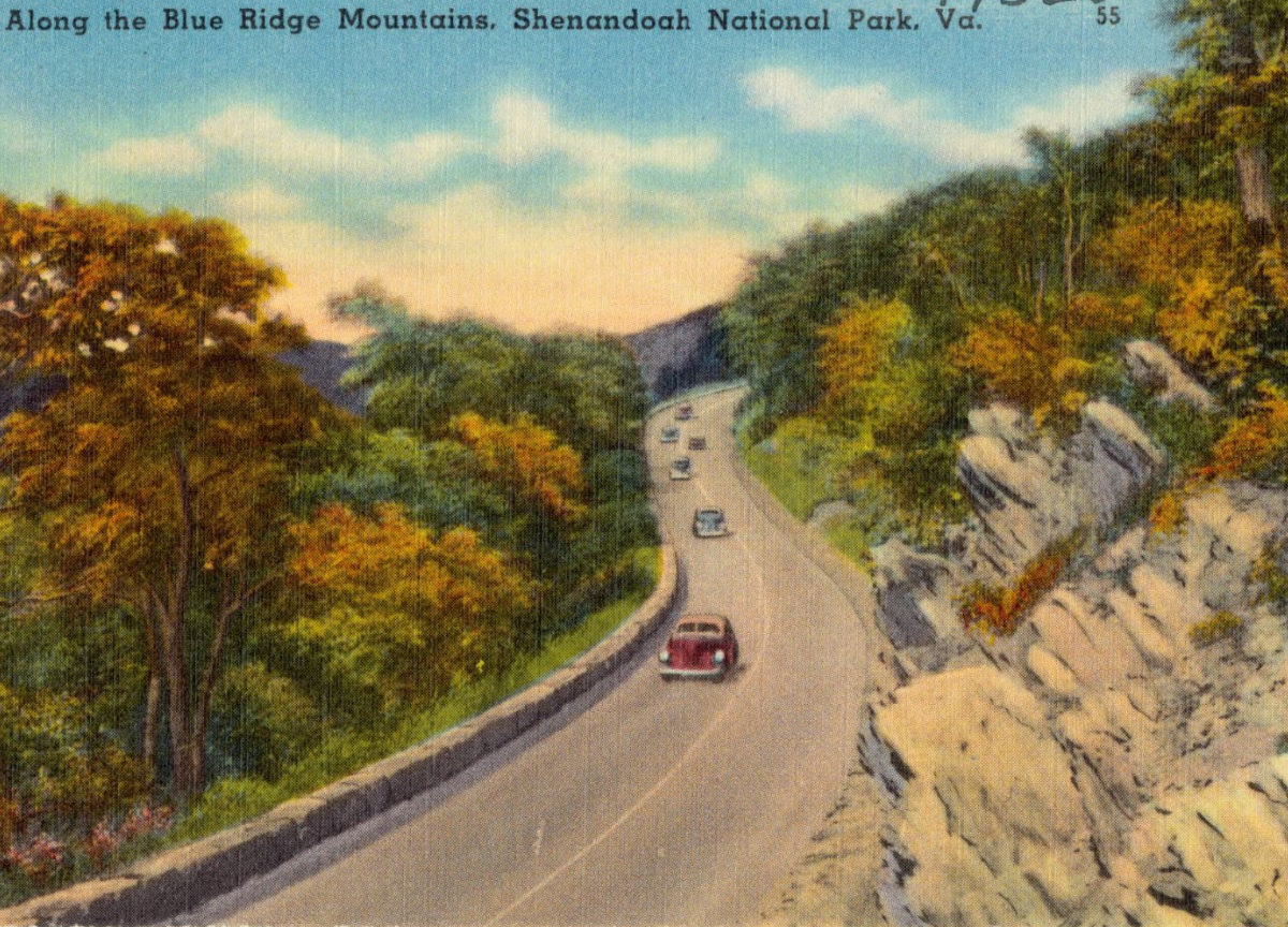 Driving on the Skyline Drive